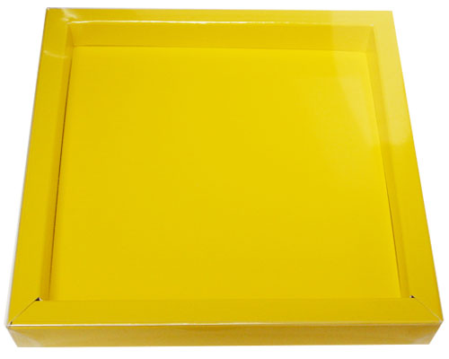 Windowbox 133x133x19mm jaune laque
