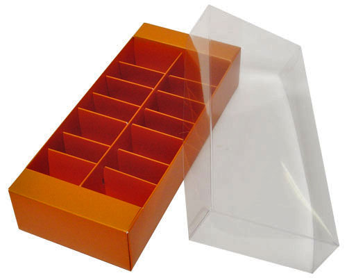 Macaron box 14 division sunset orange