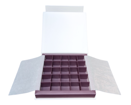 Flip flap box L188xW188xH29mm white fig