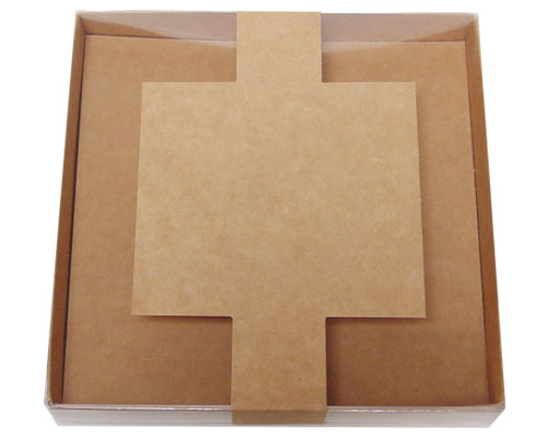 Windowbox carre large with sleeve 140x140x19mm kraft