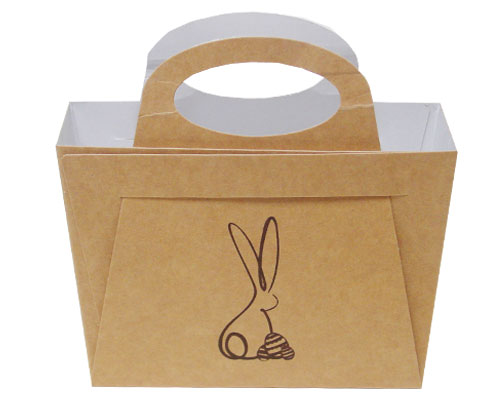 Bag with handle Bunny L125xW55/H95mm kraft   