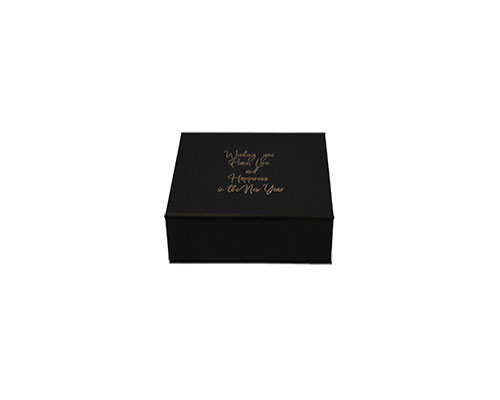 LuxBox magnet L95xW95xH30mm Best Wishes black