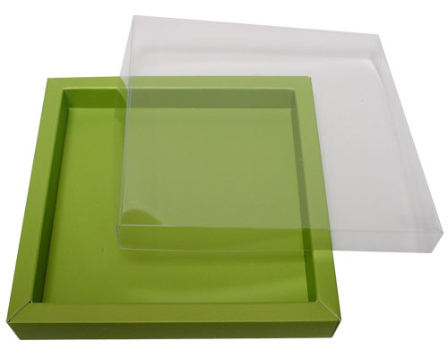 Windowbox 133x133x19mm kiwi green