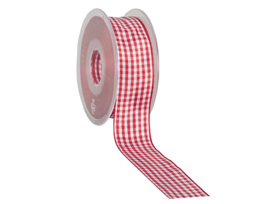 Vichy 25mm/25mtr. red