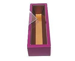 Macaron box 1 row purple copper Djerba
