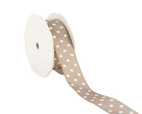 Ribbon dots 23mm/20mtr. col.06 taupe