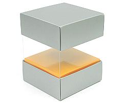 Skylinebox L80xW80xH90mm exterior Monaco silver-orange