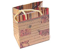 Retro Santa paperbag small  beige