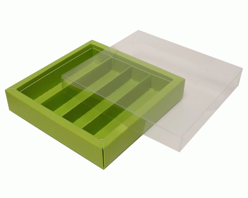 Windowbox maxi 145x145x33mm divider included kiwi green 
