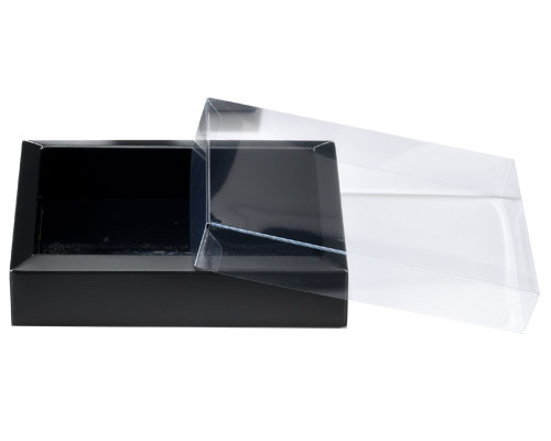 Windowbox 130x90x30mm Duo mat-black/shiny-black