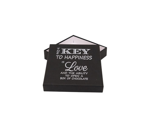 Royal box black L110xW110xH25mm white key