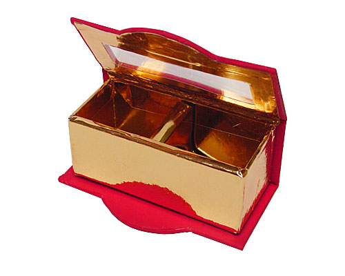 Box window 2 bonbon L100xW55xH35mm red
