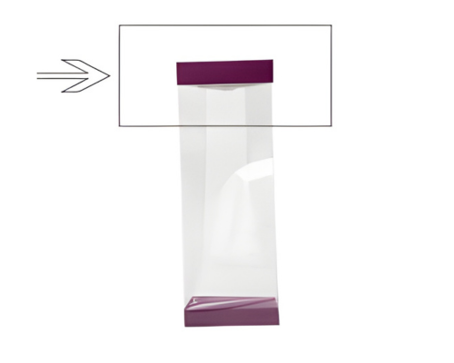 Arosa clip 100mm purple