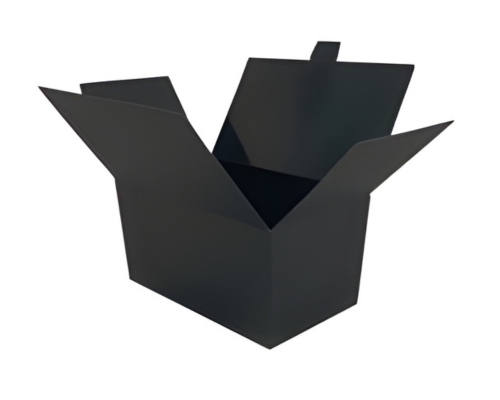 Ballotin with sideclosing, 500 gr. black