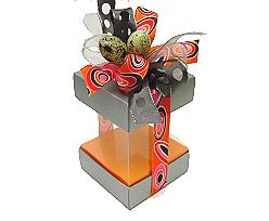 Skylinebox L100xW100xH120mm exterior Monaco silver-orange