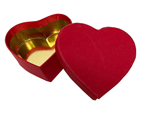 Box heart small red