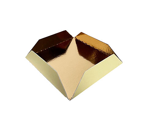 Tray patisserie square 47x47mm Creme gold