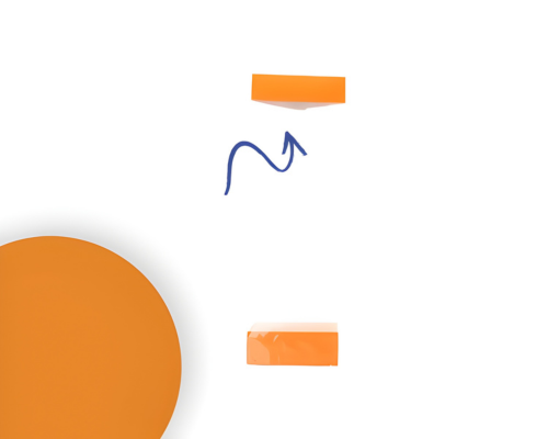 Arosa clip 70mm apricot orange