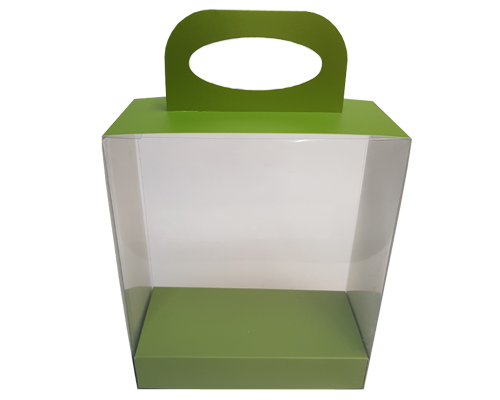 Pvc box shoe L170xW80xH170mm interior kiwi green