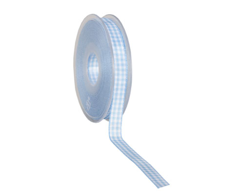 Vichy 10mm/25mtr. light blue