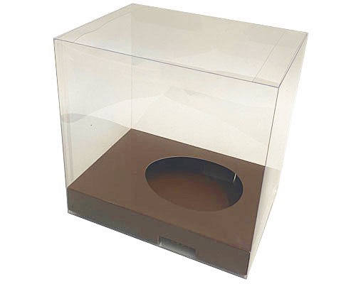 Easteregg box transparent no.5 XL brown