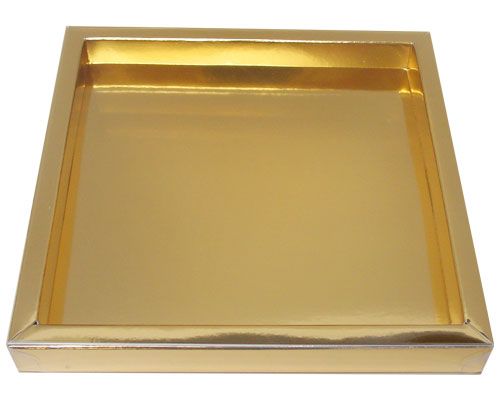 Windowbox 175x175x24mm interior shiny gold