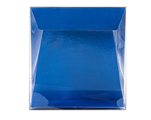 Pochette transparant L160xW50/H170mm ocean blue