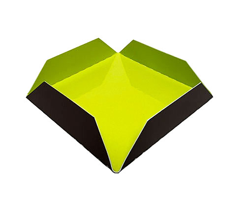 Tray patisserie square 47x47mm Brown lime