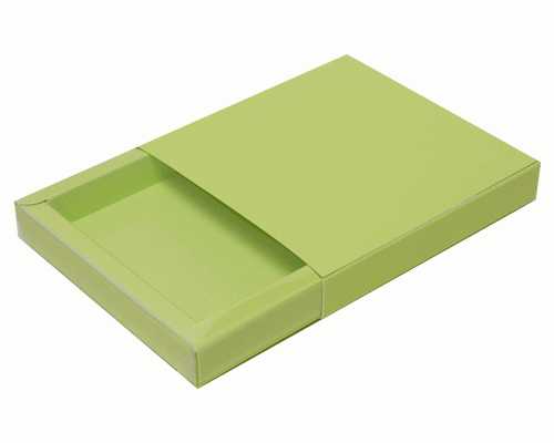 Windowbox mini with sleeve 105x105x18mm pistache 