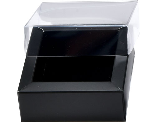 Windowbox 60x60x30mm Duo mat-black/shiny-black