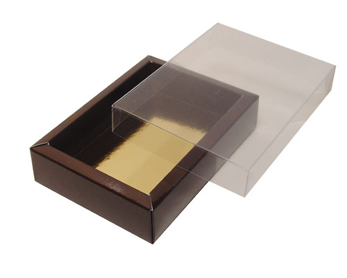 Windowbox 130x90x30mm chocolat laque