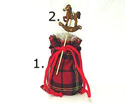 decoration for tartan bag