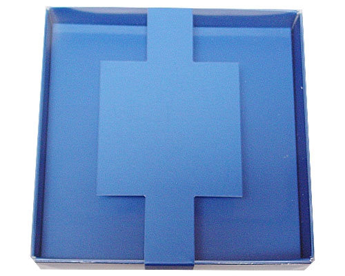 Windowbox carre small with sleeve 110x110x19mm ocean blue