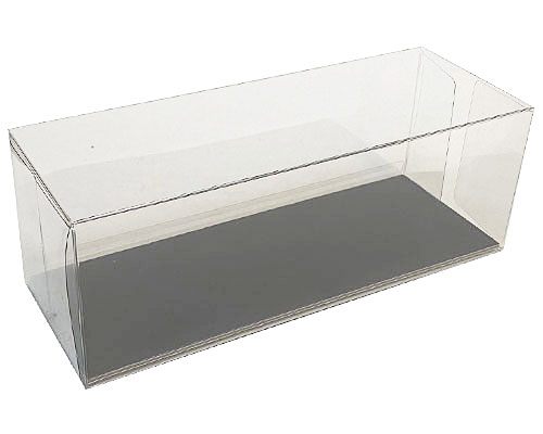 Cakebox transparent L220xW80xH80mm warm grey