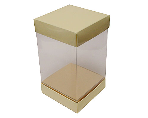 Skylinebox L120xW120xH190mm exterior Creme Laqué