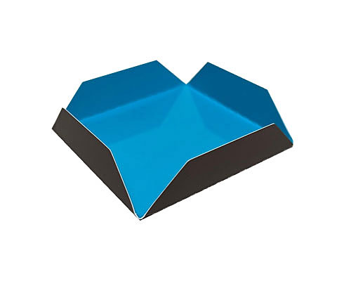 Tray patisserie square 47x47mm Brown blue